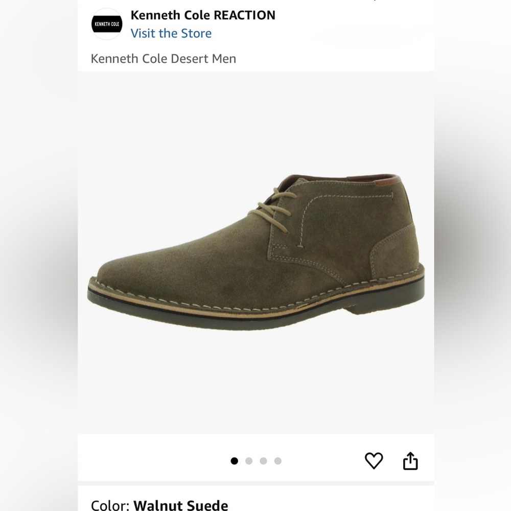 Kenneth Cole REACTION Suede Chukka Boot in Desert Wind size 11M